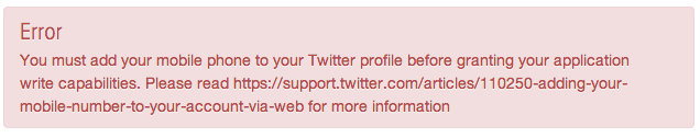 Add your phone number to your Twitter profile